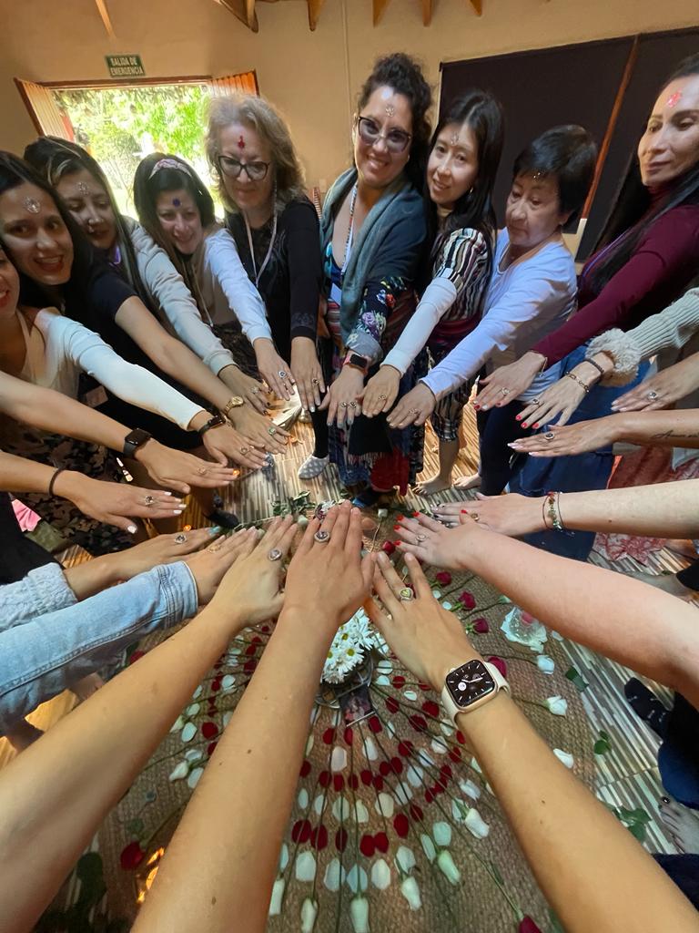 Mapis Munoz en un encuentro de mujeres