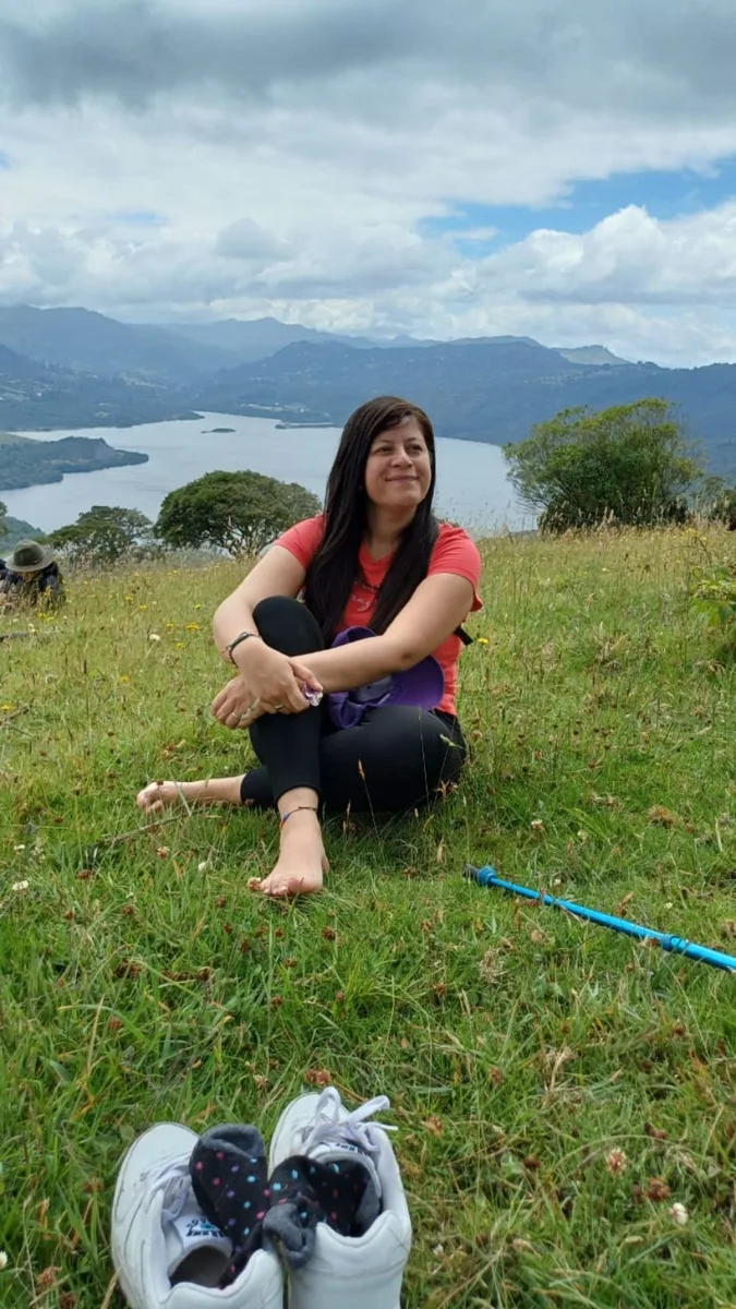Mapis Munoz en un momento de paz en la naturaleza