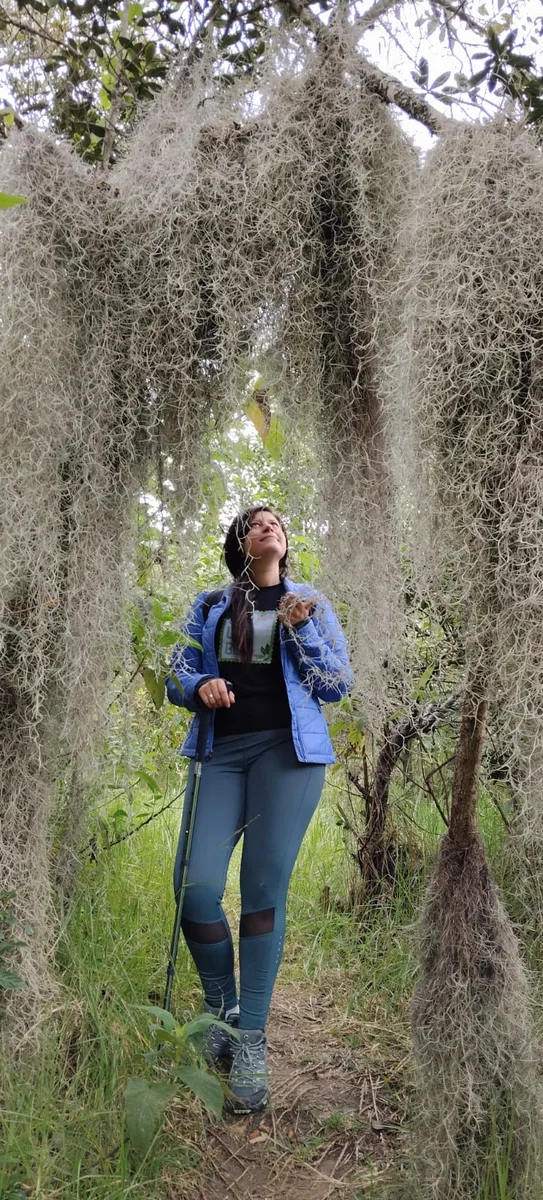 Mapis Munoz en un momento de paz en la naturaleza